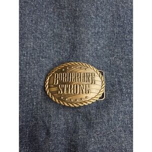 Vintage Borderline Strong Moorpark Metals First Responder Belt Buckle